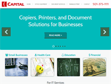 Tablet Screenshot of capbiz.com